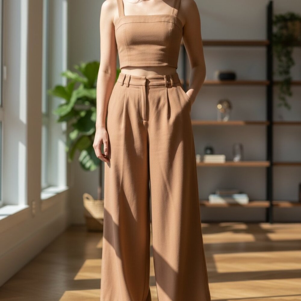 🤎 Brazilian Brand Wide-Leg Tailored Pants🤎